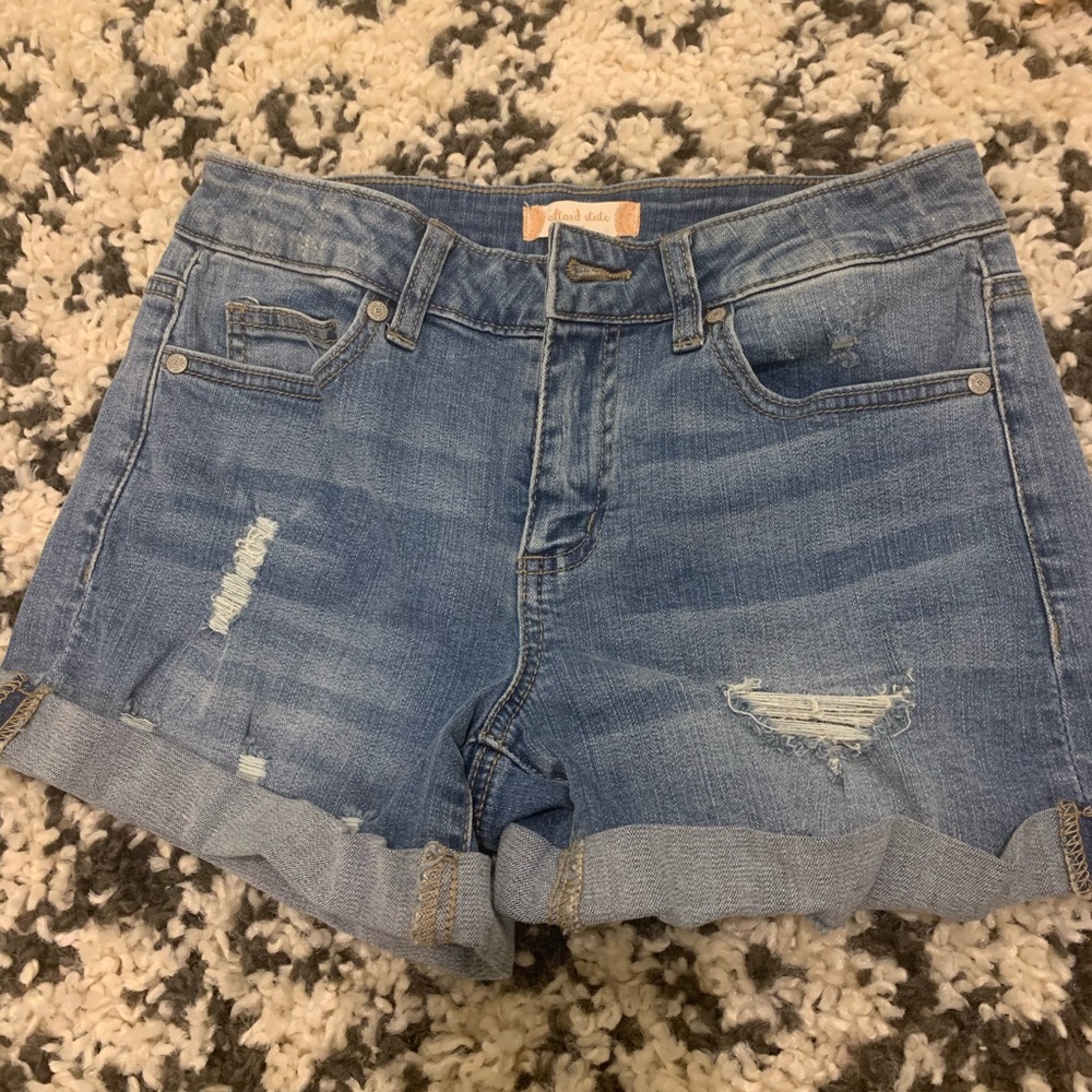 Altar’d State Light Wash Jean Shorts